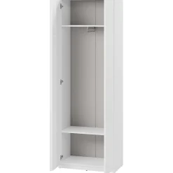 Garnero Arredamenti Mobile ingresso 300x200h cm con specchio appendiabiti armadio bianco Accent Bianco Opaco