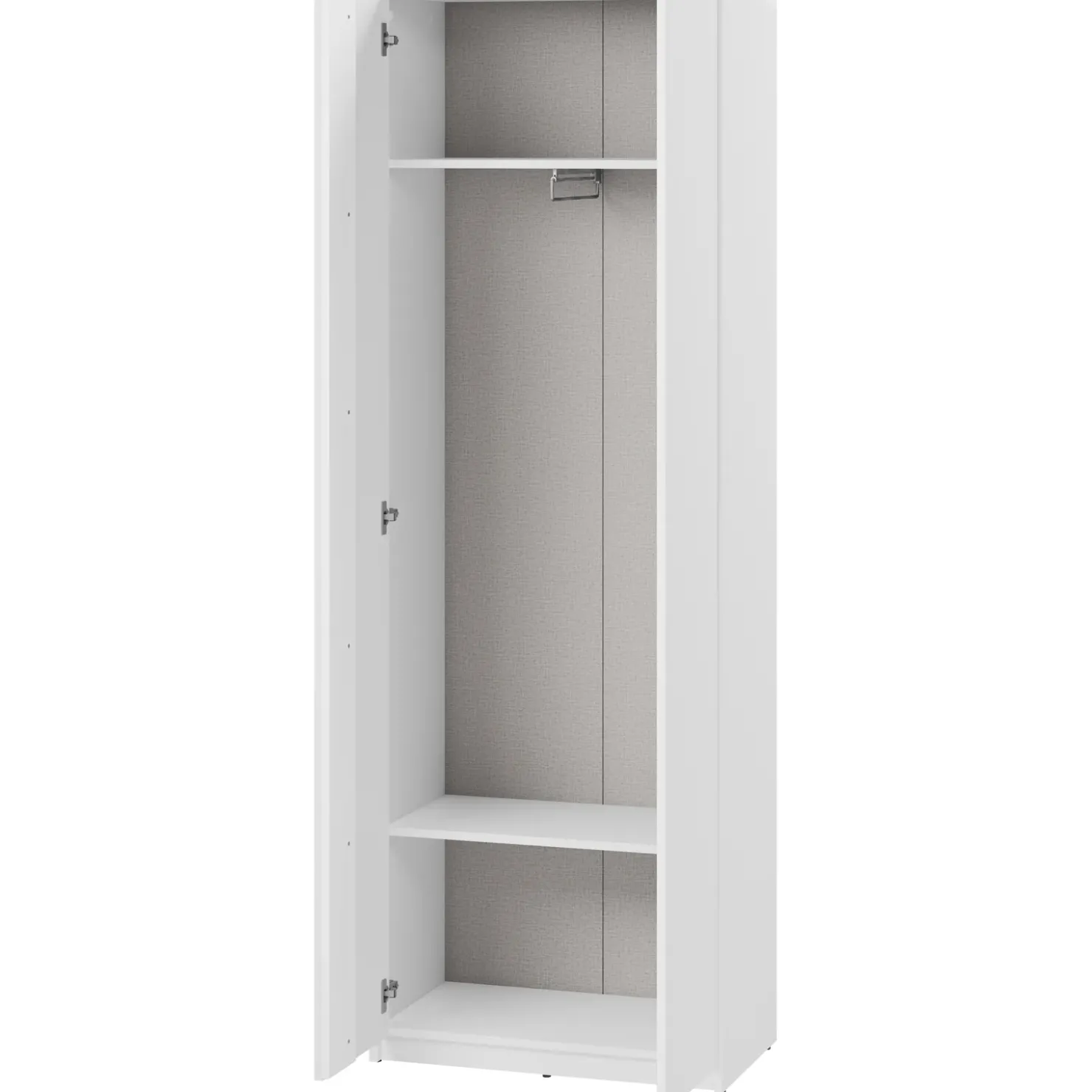 Garnero Arredamenti Mobile ingresso 300x200h cm con specchio appendiabiti armadio bianco Accent Bianco Opaco