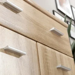 Garnero Arredamenti Mobile ingresso 120x200h cm moderno sonoma San Francisco Gihome® Rovere Outlet