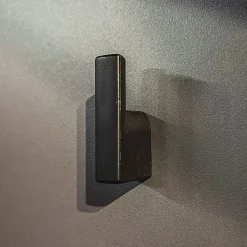 Garnero Arredamenti Mobile ingresso 90x203h cm moderno rovere antracite stampa a righe Arizona Gihome® Antracite - Rovere Online