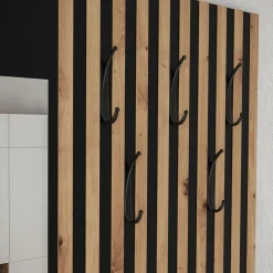 Garnero Arredamenti Mobile ingresso 172x205h cm rovere rustico giallo Welly 3 Rovere Rustico - Senape New