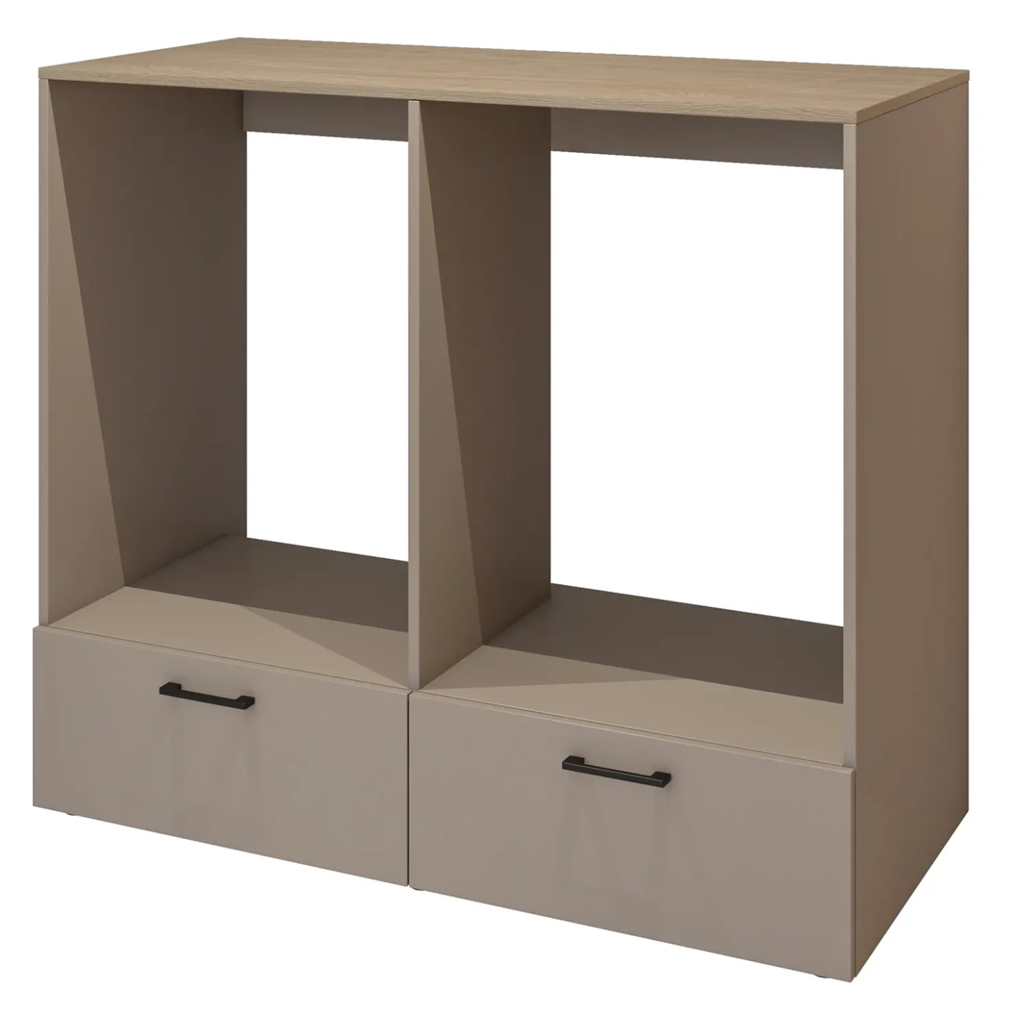 Garnero Arredamenti Mobile lavatrice e asciugatrice 132x117h cm con cassettone beige Wave New