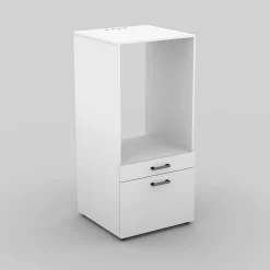 Garnero Arredamenti Mobile lavatrice e asciugatrice 134x144h cm con cassettoni bianco Water Discount