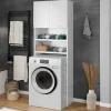 Garnero Arredamenti Mobile lavatrice  65x191h cm 2 ante con ripiani bianco Maldive New