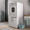 Garnero Arredamenti Mobile lavatrice 67x144h cm con cassettone bianco Water Sale