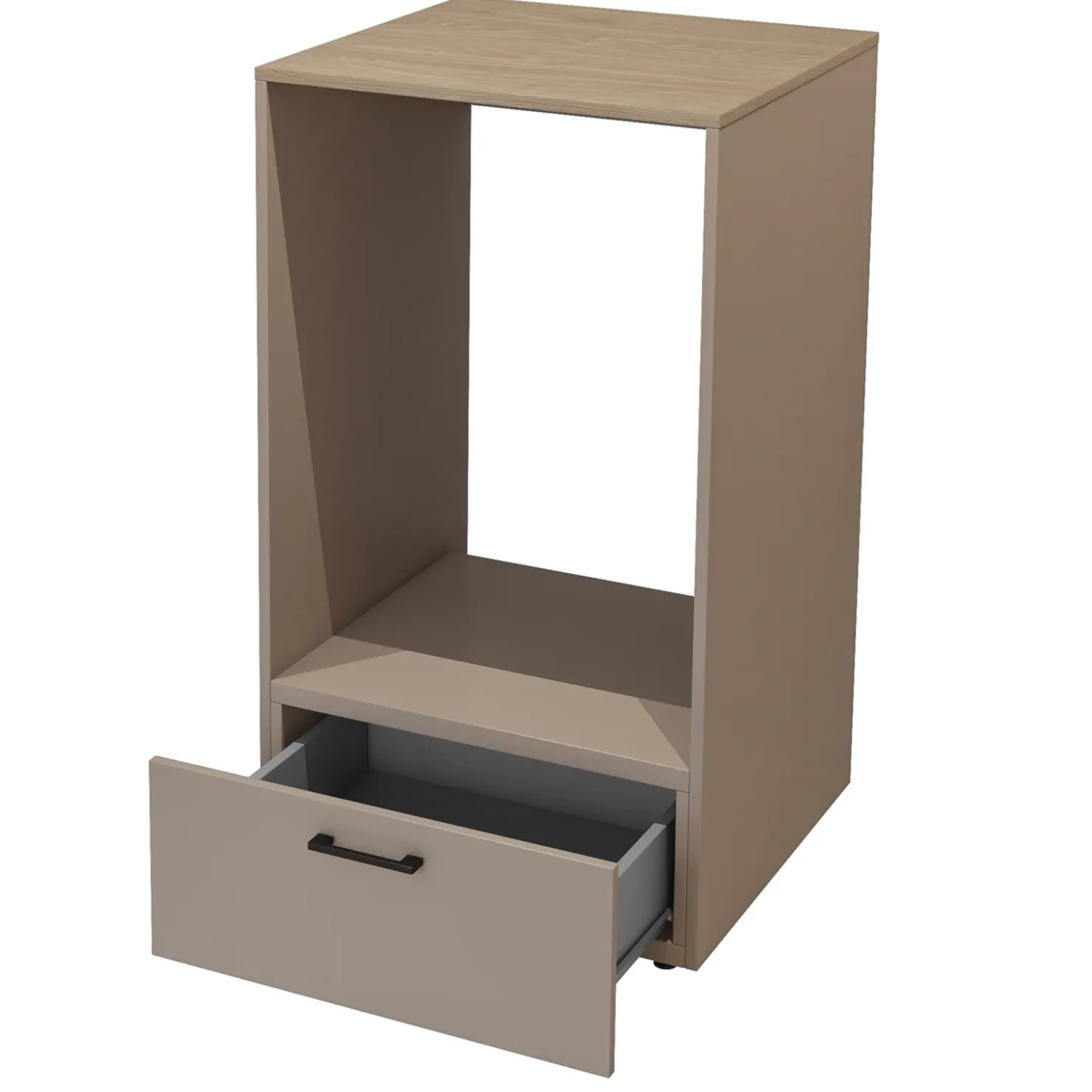 Garnero Arredamenti Mobile lavatrice 67x117h cm con cassettone beige Wave Discount