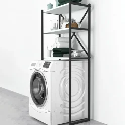 Garnero Arredamenti Mobile lavatrice 66x160h cm industrial metallo bianco Canarie Bianco Opaco New