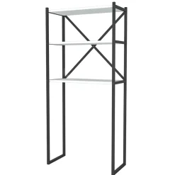 Garnero Arredamenti Mobile lavatrice 66x160h cm industrial metallo bianco Canarie Bianco Opaco New