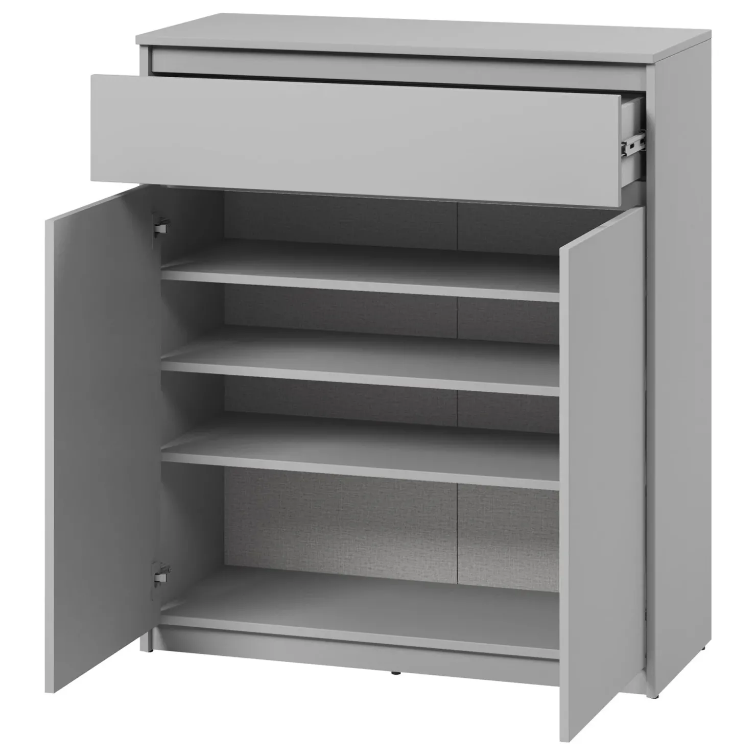 Garnero Arredamenti Mobile multiuso ingresso 92x107h cm con cassetto Accent Grigio Sale