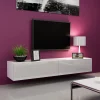 Garnero Arredamenti Mobile porta tv sospeso 180x30h cm 2 ante moderno bianco lucido Teodora Best
