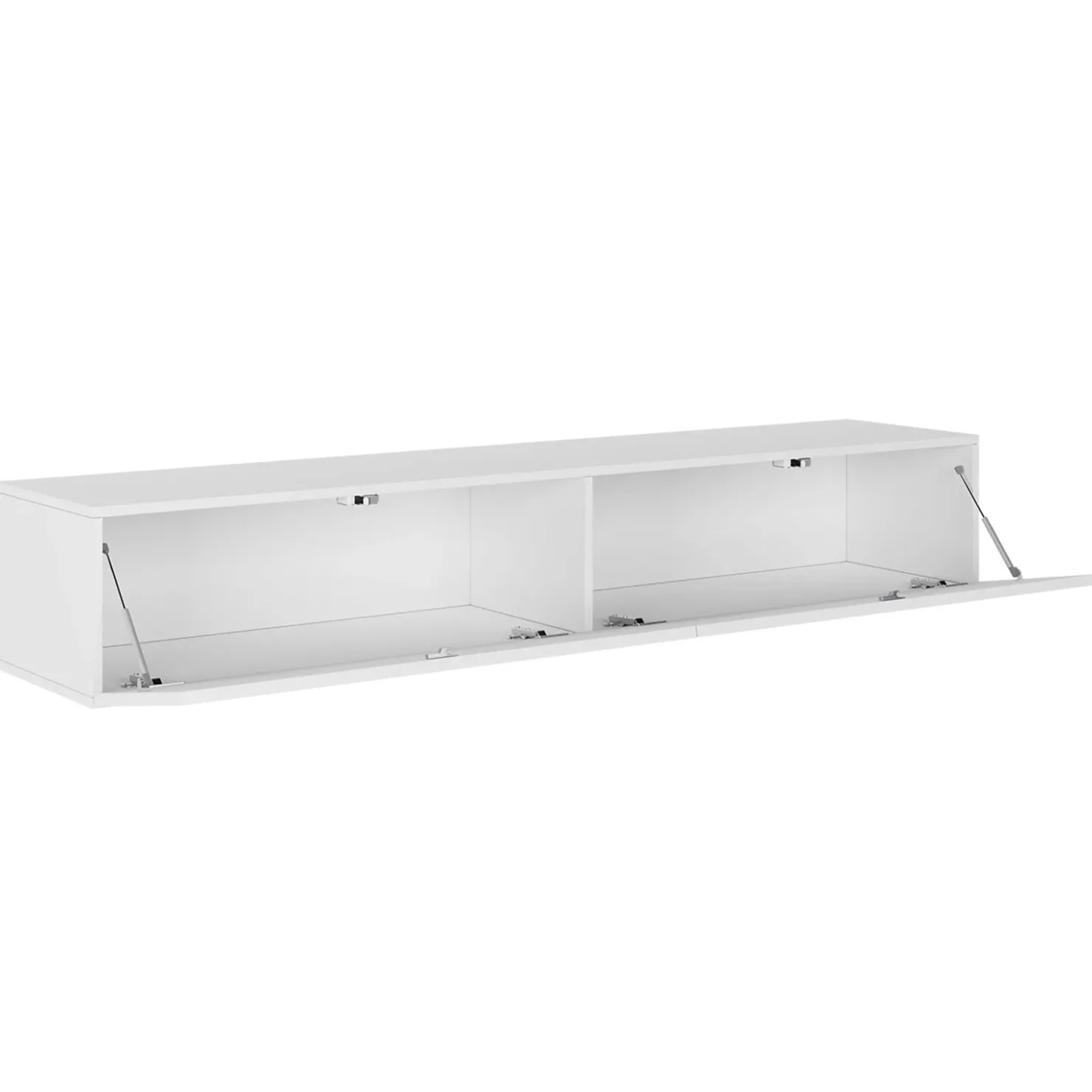 Garnero Arredamenti Mobile porta tv sospeso 180x30h cm 2 ante moderno bianco lucido Teodora Best