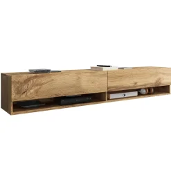 Garnero Arredamenti Mobile porta TV sospeso 180x30h cm 2 ante Gregoria Rovere Outlet