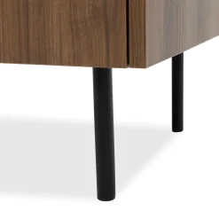 Garnero Arredamenti Mobile porta TV 144x50h cm 3 ante piano effetto marmo nero noce Caliva Sale