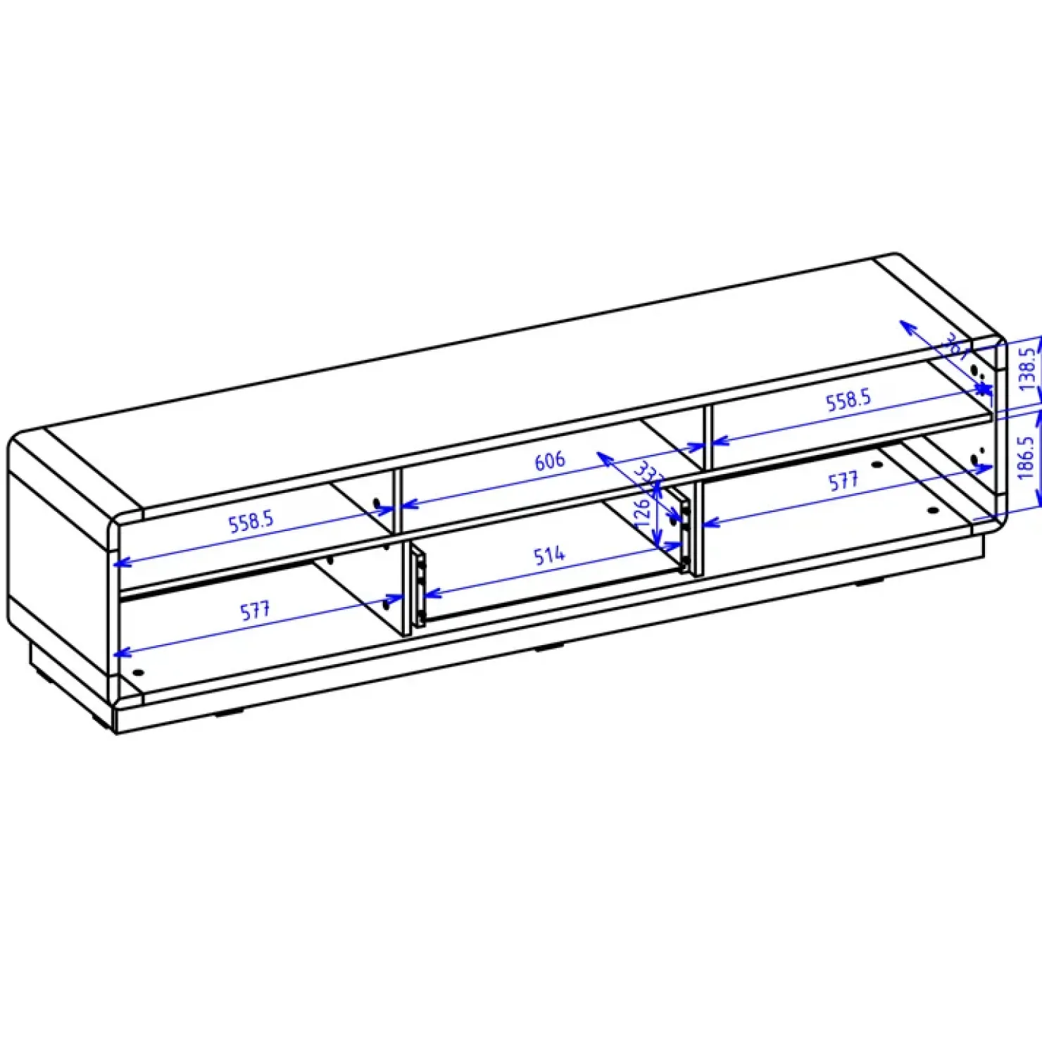 Garnero Arredamenti Mobile porta tv 180x45h cm 2 ante 1 cassetto nero opaco rovere Esmond Online