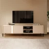 Garnero Arredamenti Mobile porta TV 203x54h cm 3 ante 2 vani moderno beige Melly Online