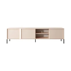 Garnero Arredamenti Mobile porta TV 203x54h cm 3 ante 2 vani moderno beige Melly Online
