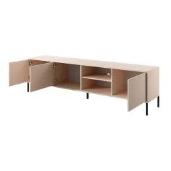 Garnero Arredamenti Mobile porta TV 203x54h cm 3 ante 2 vani moderno beige Melly Online