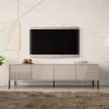 Garnero Arredamenti Mobile porta tv 190x53h cm 4 ante cannettato beige Diana Online