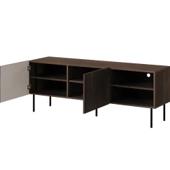 Garnero Arredamenti Mobile porta TV 150x58h cm 2 ante 2 vani noce cannettato Gabiot Clearance