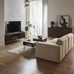 Garnero Arredamenti Mobile porta TV 165x55h cm 2 ante cassetto wengè Blackwood Outlet