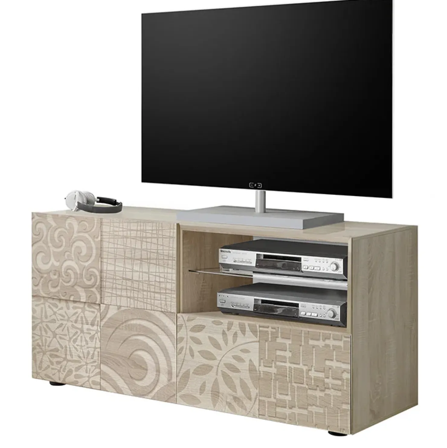 Garnero Arredamenti Mobile porta TV 122x57h cm 1 anta 1 cassetto samoa Paradise Rovere Discount