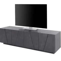 Garnero Arredamenti Mobile porta TV 163x46h cm 4 ante Zenzero Gihome® Ossido Best