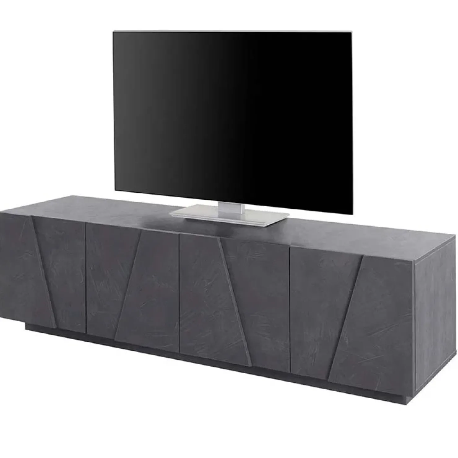 Garnero Arredamenti Mobile porta TV 163x46h cm 4 ante Zenzero Gihome® Ossido Best