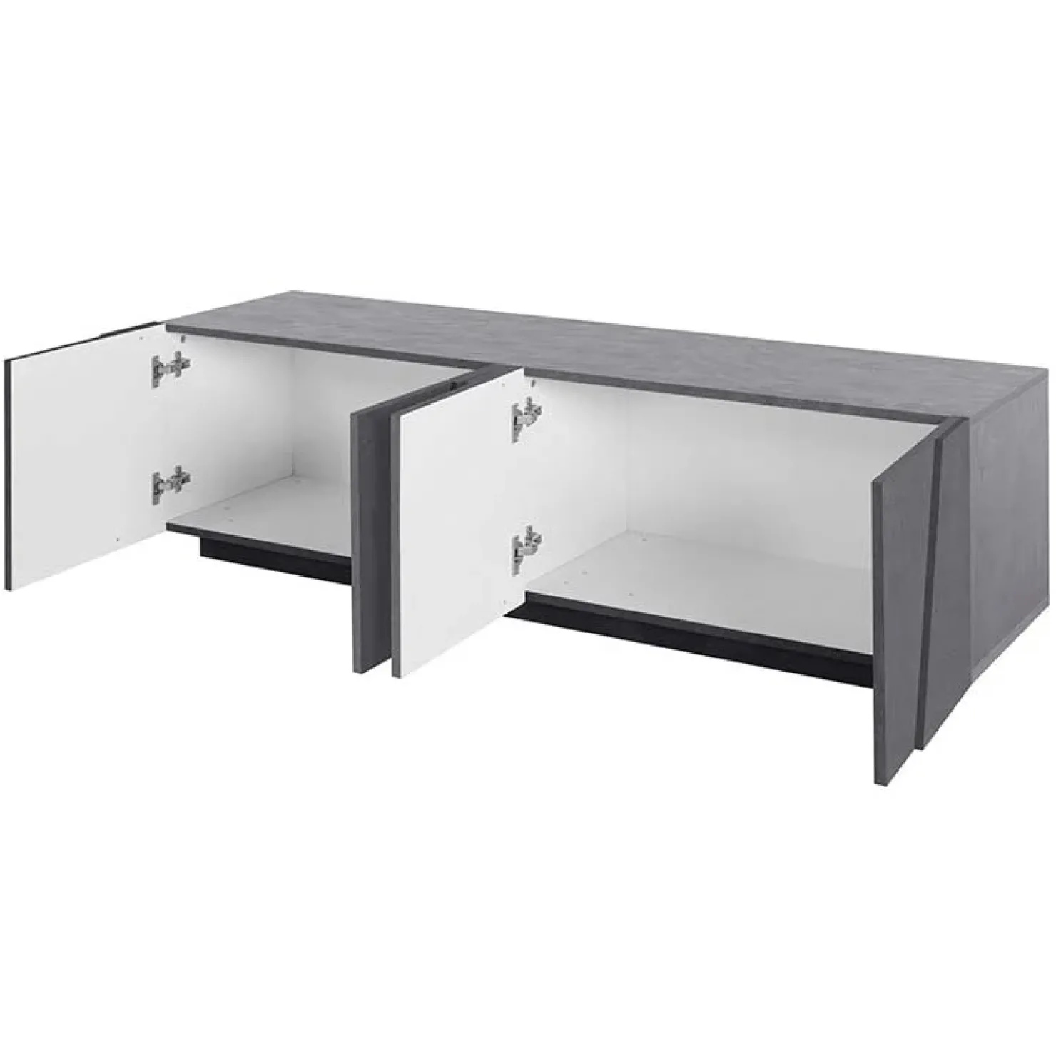 Garnero Arredamenti Mobile porta TV 163x46h cm 4 ante Zenzero Gihome® Ossido Best