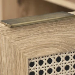 Garnero Arredamenti Mobile porta tv 150x45h cm 2 ante 2 vani a giorno moderno rovere Sombra Hot