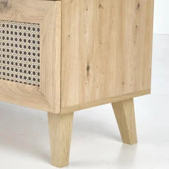 Garnero Arredamenti Mobile porta tv 150x45h cm 2 ante 2 vani a giorno moderno rovere Sombra Hot