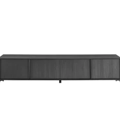 Garnero Arredamenti Mobile porta TV 205x48h cm 4 ante Tosca Nero Frassinato Sale