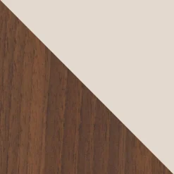 Garnero Arredamenti Mobile porta tv 180x50h cm 3 ante con LED cannettato noce beige Evelina Outlet