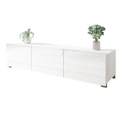 Garnero Arredamenti Mobile porta TV 150x37h cm 2 ante Mons Bianco Lucido Outlet