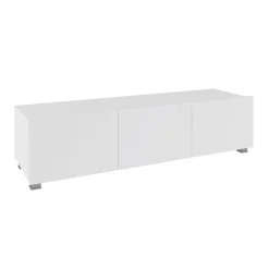 Garnero Arredamenti Mobile porta TV 150x37h cm 2 ante Mons Bianco Lucido Outlet