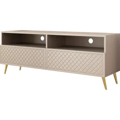 Garnero Arredamenti Mobile porta TV 150x57h cm 2 ante 2 vani con frontali decorati Simona Beige Hot
