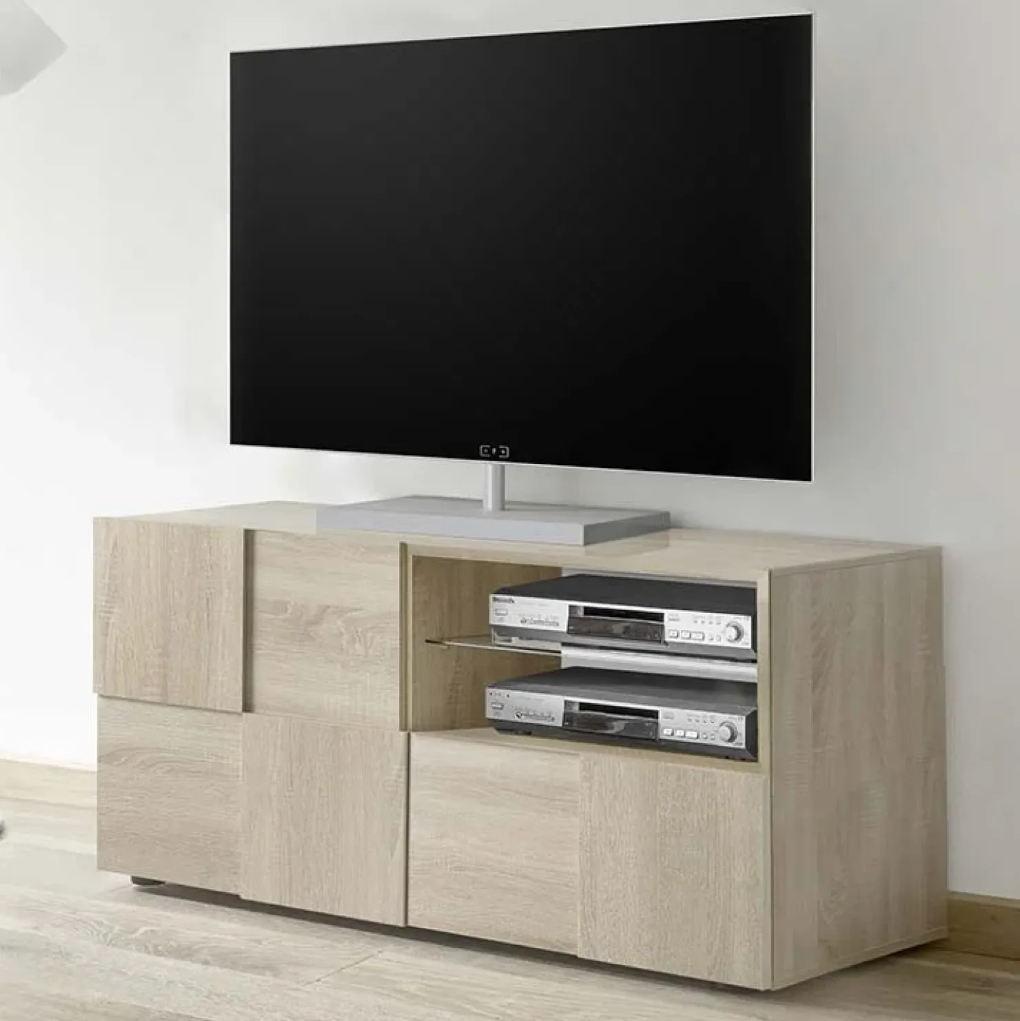 Garnero Arredamenti Mobile porta TV 122x57h cm 1 anta moderno samoa Obsession Rovere Outlet