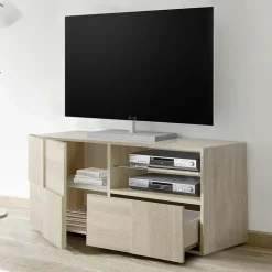 Garnero Arredamenti Mobile porta TV 122x57h cm 1 anta moderno samoa Obsession Rovere Outlet