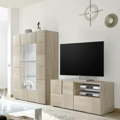 Garnero Arredamenti Mobile porta TV 122x57h cm 1 anta moderno samoa Obsession Rovere Outlet