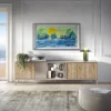 Garnero Arredamenti Mobile porta TV 210x59h cm 4 ante 2 vani moderno rovere chiaro beige Silka Hot
