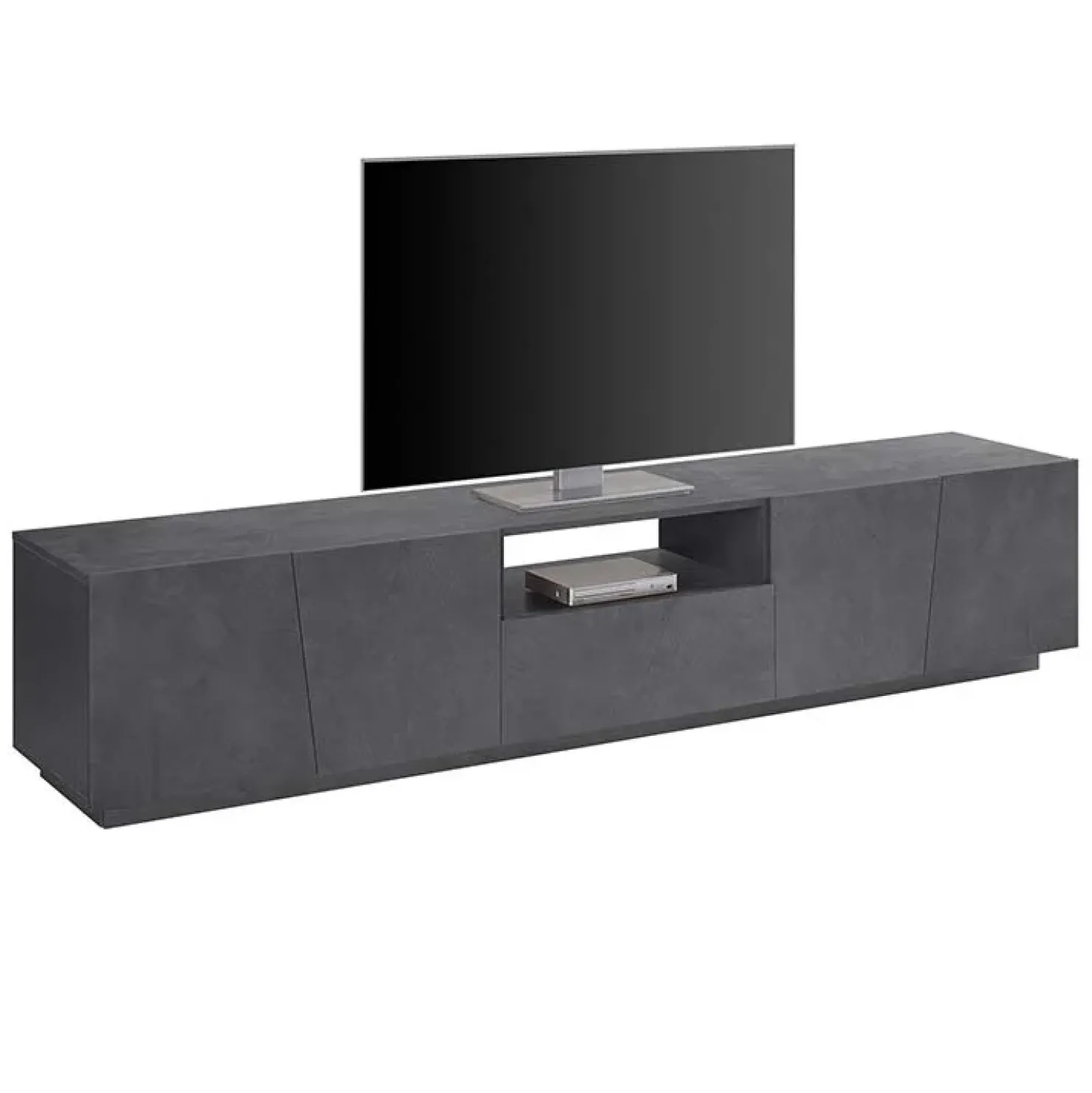 Garnero Arredamenti Mobile porta TV 220x46h cm 4 ante Candia Gihome® Ossido Online