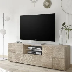 Garnero Arredamenti Mobile porta TV 181x57h cm 2 ante 1 cassetto soggiorno samoa Paradise Rovere Online