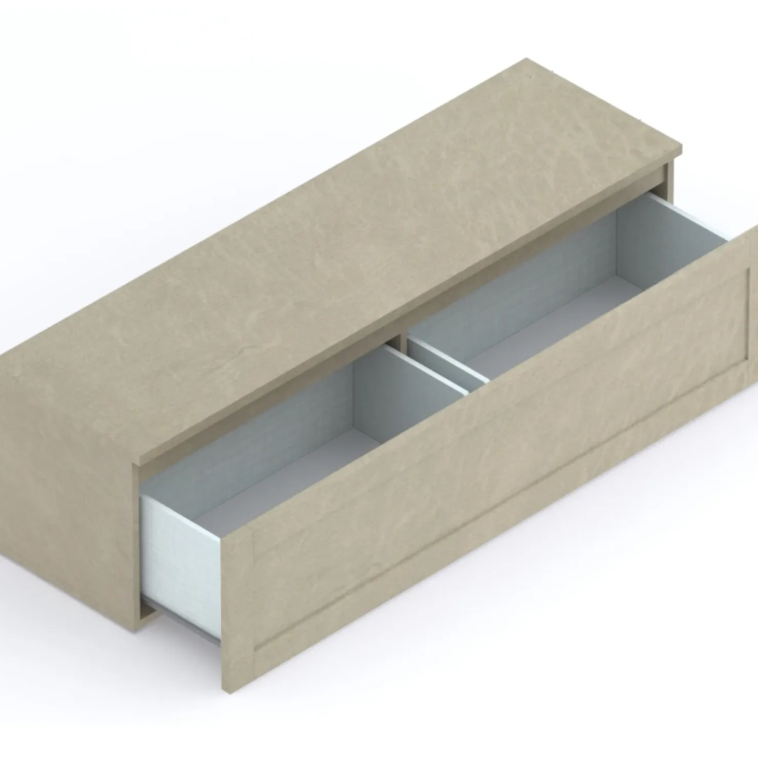 Garnero Arredamenti Mobile porta TV 138x40h cm 1 cassettone con telaio Sunset Tortora