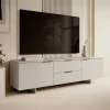 Garnero Arredamenti Mobile porta TV 180x55h cm 2 cassetti grigio Stone