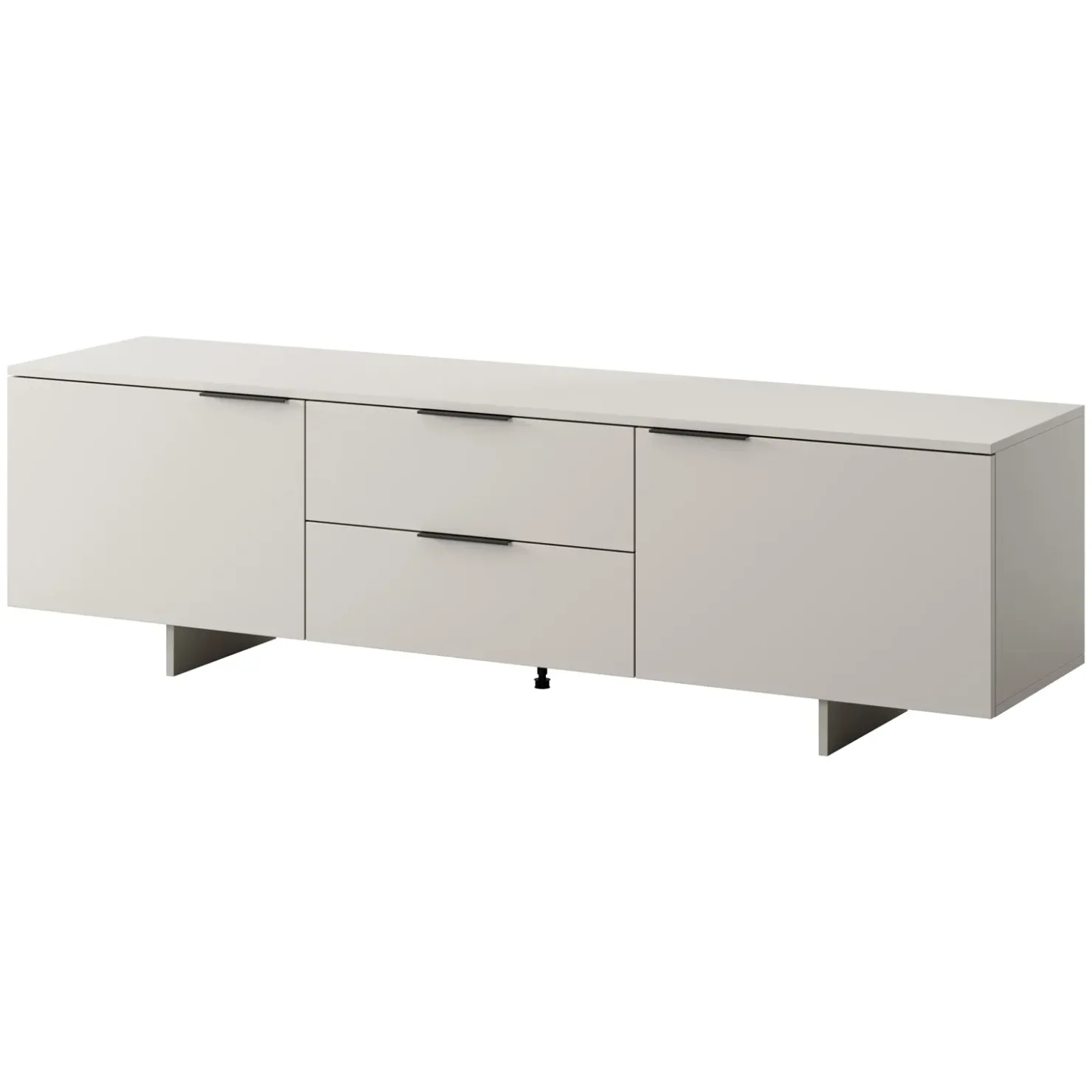Garnero Arredamenti Mobile porta TV 180x55h cm 2 cassetti grigio Stone