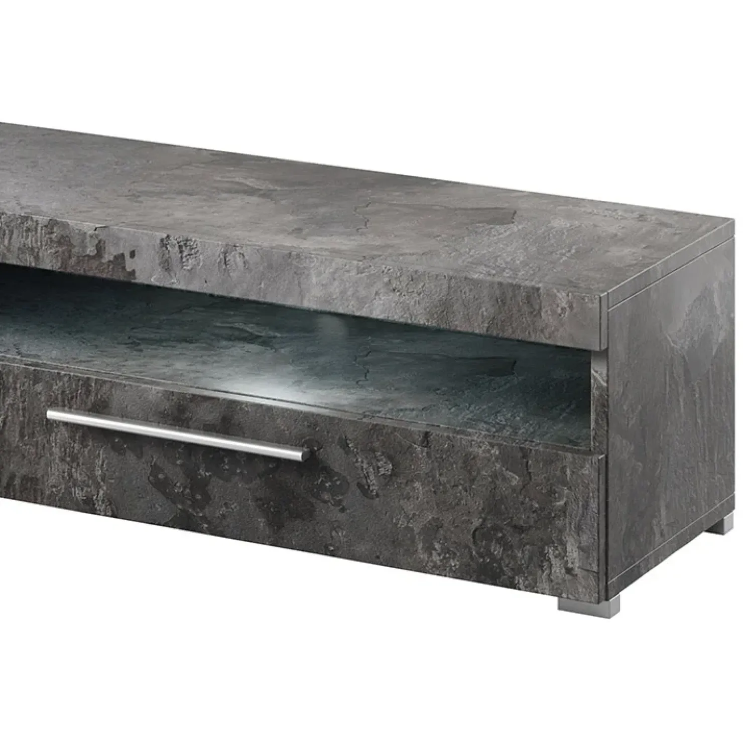 Garnero Arredamenti Mobile porta TV 200x35h cm 2 cassetti Frisk Ossido Hot