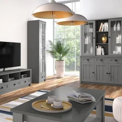 Garnero Arredamenti Mobile porta TV 158x49h cm 3 cassetti Provenza Grigio Online