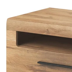 Garnero Arredamenti Mobile porta TV 160x52h cm 1 cassetto rovere nero Maiorca Sale