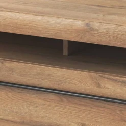 Garnero Arredamenti Mobile porta TV 160x52h cm 1 cassetto rovere nero Maiorca Sale