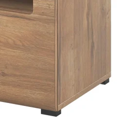 Garnero Arredamenti Mobile porta TV 160x52h cm 1 cassetto rovere nero Maiorca Sale