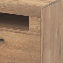 Garnero Arredamenti Mobile porta TV 160x52h cm 1 cassetto rovere nero Maiorca Sale